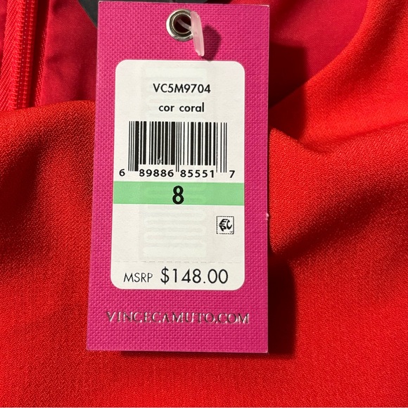 Vince Camuto Red Popover Sleeveless Dress - Picture 13 of 13